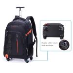 Water-resistant Rolling Laptop Backpack - 20 Inches