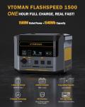 VTOMAN FlashSpeed 1500 Solar Generator with Extra Battery