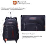 Water-resistant Rolling Laptop Backpack - 20 Inches