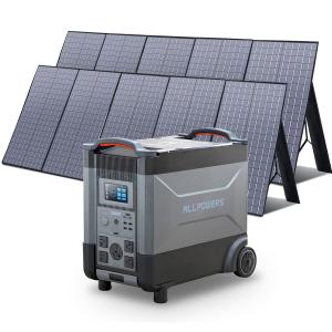 ALLPOWERS 3600W Portable Power Generator with Solar Panels
