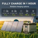 ALLPOWERS 3600W Portable Power Generator with Solar Panels