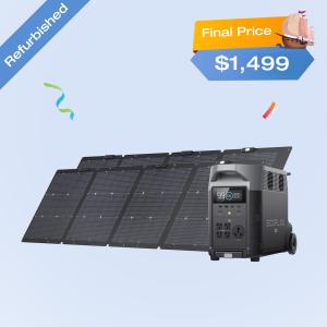 EcoFlow DELTA Pro 3600Wh Solar Generator Kit