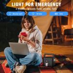 200W Portable Power Station with Flashlight