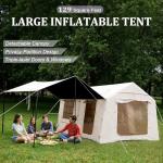 SENLEETO Large Inflatable Camping Tent for 10-12 People