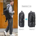 Tiding Leather Expandable Backpack for Men