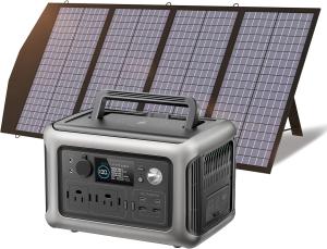 ALLPOWERS 600W Solar Generator with 140W Panel