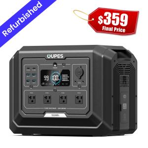 OUPES 1024Wh Portable Power Station and Solar Generator