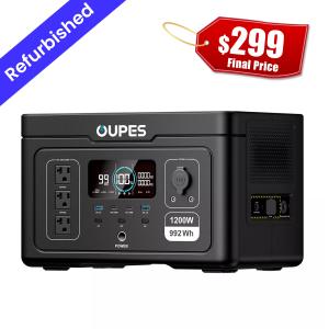 OUPES Exodus 1200W Solar Generator for Camping
