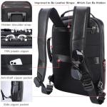 Tiding Leather Expandable Backpack for Men