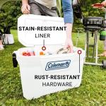 52 Quart Insulated Marine Cooler with Cup Holders