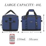 60-Can Leakproof Cooler Bag for Camping