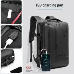 Expandable Travel Backpack with USB Charging Port