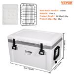 VEVOR 52 Quart Insulated Portable Hard Cooler