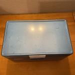 1970's COLEMAN Snow-Lite Blue Metal Cooler