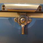 1970's COLEMAN Snow-Lite Blue Metal Cooler