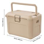 16.5 QT Portable Insulated Hard Cooler with Cup