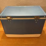 1970's COLEMAN Snow-Lite Blue Metal Cooler