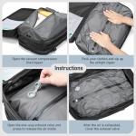 Expandable Travel Backpack with USB Charging Port