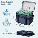 Collapsible Insulated Soft Cooler Bag for 60 Cans