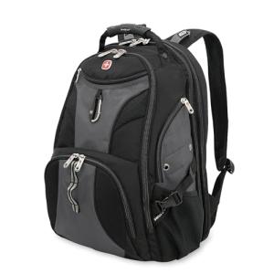 SwissGear 19-Inch Scansmart Laptop Backpack - Grey/Black