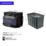 Titan 30 Can Zipperless Soft Cooler, Navy Blue