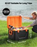 VEVOR Portable 63 QT Hard Cooler for Camping