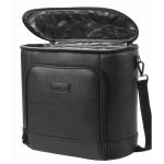 Titan Black Faux Leather Cooler Tote (30-Can)
