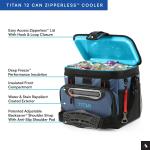Titan 12 Can Zipperless Soft Cooler - Ocean Blue