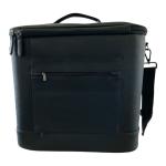 Titan Black Faux Leather Cooler Tote (30-Can)