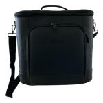 Titan Black Faux Leather Cooler Tote (30-Can)
