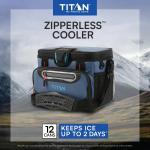 Titan 12 Can Zipperless Soft Cooler - Ocean Blue