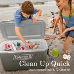 Coleman 70QT Hard Chest Cooler, Silver Ash