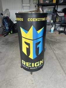 Portable Energy Drink Cooler with Wheels