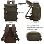 Tiding Leather Backpack for 15.6 Inch Laptop