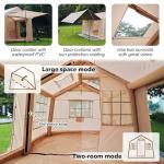 SENLEETO Large Inflatable Camping Tent for 10-12 People