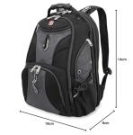 SwissGear 19-Inch Scansmart Laptop Backpack - Grey/Black
