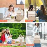 Khaki Beige Women's 15.6" Lunch Backpack