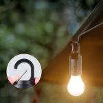 Solar Rechargeable Camping Hook Light with 3 Modes