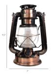 Vintage Copper LED Lantern by North Point