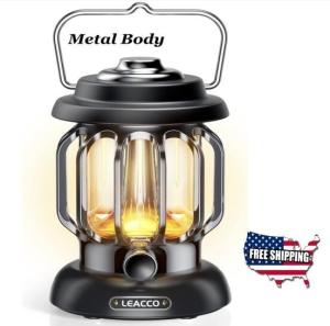 Rechargeable Vintage LED Camping Lantern Lamp