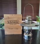 Wenzel Kerosene Pressure Lantern with Wooden Crate