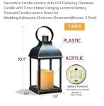 Battery-Powered LED Candle Lanterns - 2 Pack