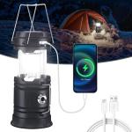 Solar Lantern with Power Bank - 3-in-1 Camping Light