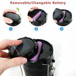 Portable Solar Rechargeable LED Camping Lantern Flashlight