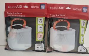 2 Pack LuminAID Solar Lanterns - Waterproof and Portable