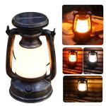 2-Pack Vintage Solar LED Lanterns for Camping