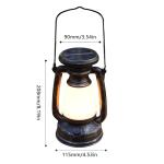 2-Pack Vintage Solar LED Lanterns for Camping