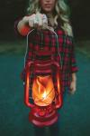Stansport 12” Red Kerosene Camping Lantern