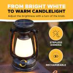 2-Pack Vintage Solar LED Lanterns for Camping