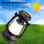 2-Pack Vintage Solar LED Lanterns for Camping